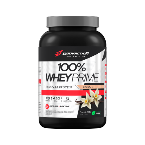 100% WHEY PRIME BAUNILHA (900G) BODYACTION