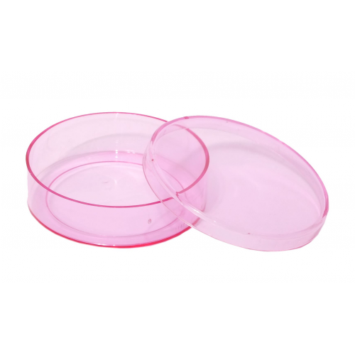 LATINHA REDONDA ROSA 5CM PCT C/10 UNIDADES - PLASTBRINDES