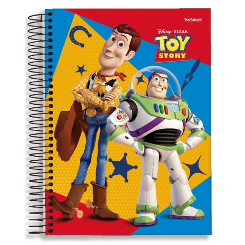 CADERNO UNIVERSITÁRIO 1 MATÉRIA 80F TOY STORY WOODY E BUZZ