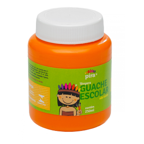 TINTA GUACHE PIRATININGA LARANJA 250ML