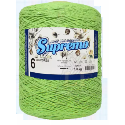 BARBANTE SUPREMO VERDE ABACATE N6 1,800G