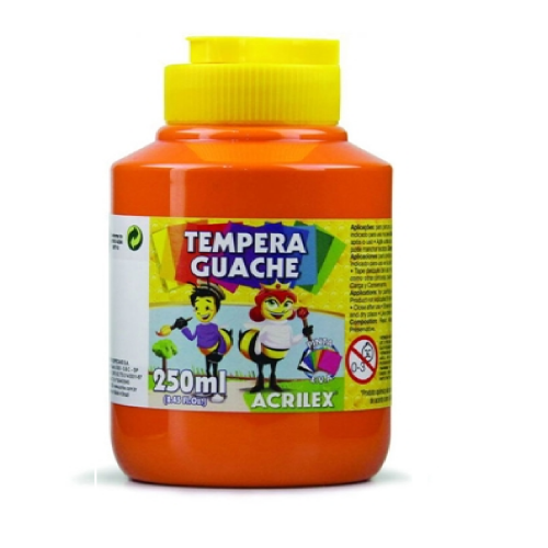 TINTA GUACHE 250ML LARANJA