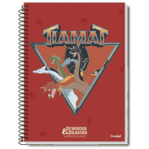 CADERNO UNIVERSITÁRIO 1 MATÉRIA 80F DUNGEONS&DRAGONS TIAMAT