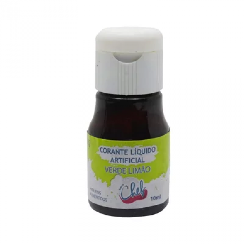 CORANTE LÍQUIDO - ICEBERG CHEF - VERDE LIMÃO 10ML