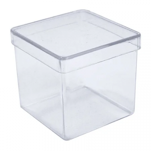 CAIXINHA ACRÍLICA TRANSPARENTE 5CM PCT C/10 UNIDADES - PLASTBRINDES