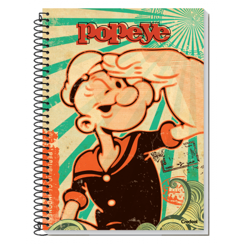 CADERNO UNIVERSITÁRIO 1 MATÉRIA 80F POPEYE