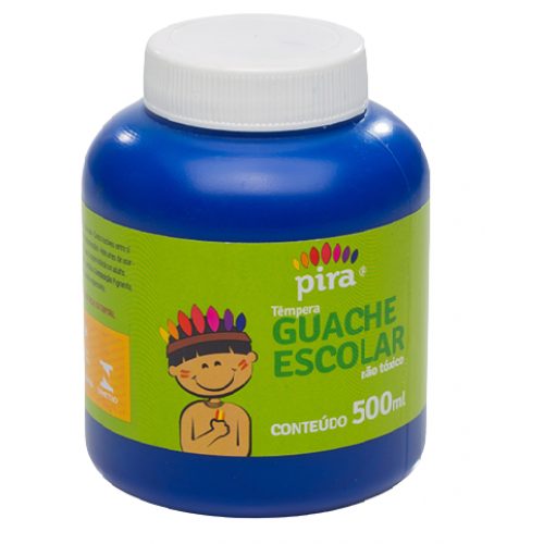 TINTA GUACHE PIRATININGA AZUL 500ML