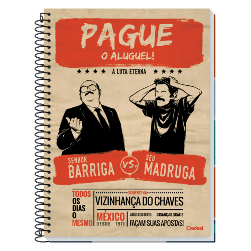 CADERNO 10 MATÉRIAS CREDEAL 160F CHAVES PAGUE O ALUGUEL!