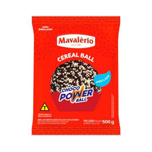 CHOCO POWER BALL MINI MESCLADO - MAVALÉRIO 500g