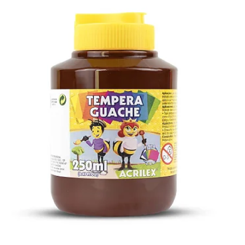 TINTA GUACHE 250ML MARROM