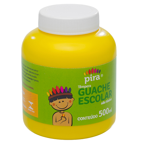 TINTA GUACHE PIRATININGA AMARELO 500ML