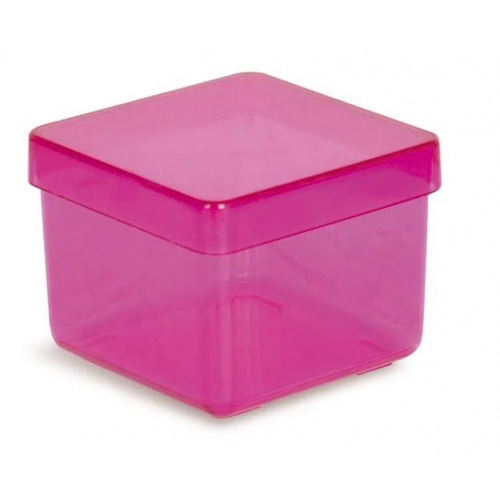 CAIXINHA ACRÍLICA ROSA 5CM PCT C/10 UNIDADES - PLASTBRINDES