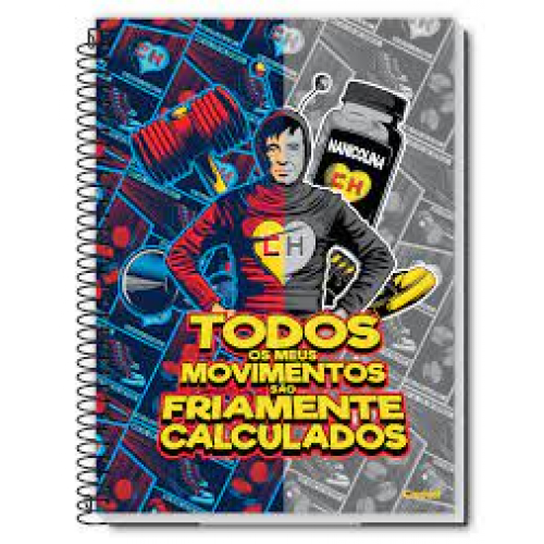 CADERNO UNIVERSITÁRIO 1 MATÉRIA 80F CHESPIRITO TODOS OS MEUS MOVIMENTOS