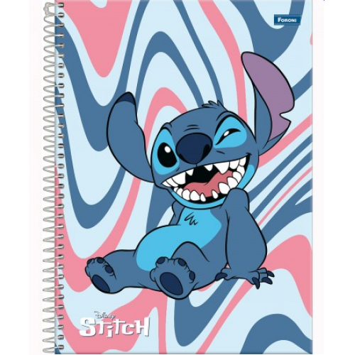 CADERNO 10 MATÉRIAS 160F FORONI STITCH SORRINDO PISCANDO