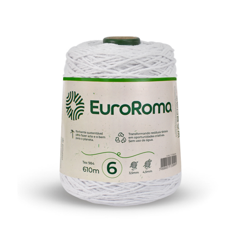 BARBANTE EUROROMA BRANCO N6 610M