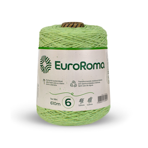 BARBANTE EUROROMA VERDE LIMÃO N6 610M