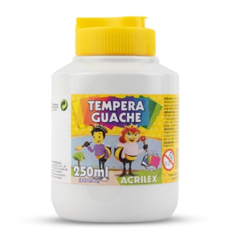 TINTA GUACHE 250ML BRANCA