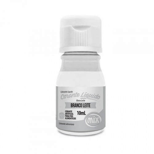 CORANTE LÍQUIDO - MIX - BRANCO LEITE 10ML