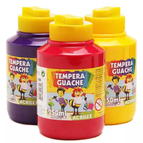 TEMPERA GUACHE DIVERSAS CORES - ACRILEX