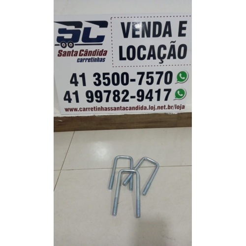 ABRAÇADEIRA QUADRADA 50X150XM12 ZINCADA