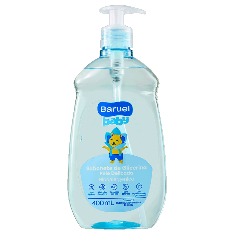 SAB. LIQUIDO BARUEL BABY GLICERINA PELE DELICADA 400ML