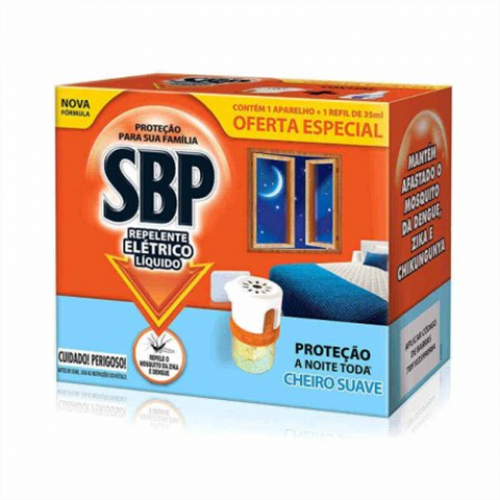 REPELENTE ELETRICO LIQ.LED SBP AP + REFIL 35ML