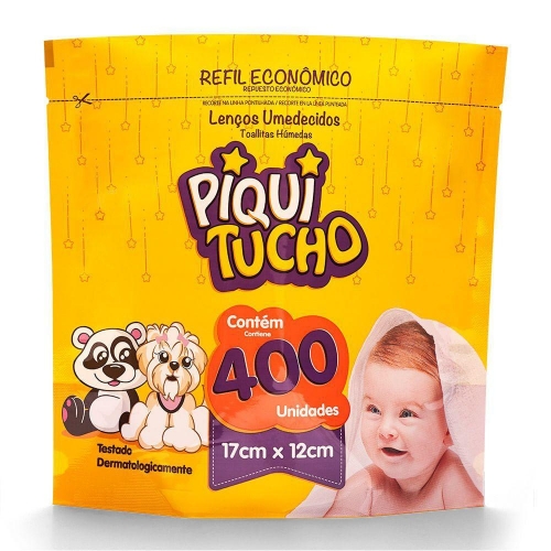 REFIL LENÇO UMED. PIQUITUCHO PREMIUM 400