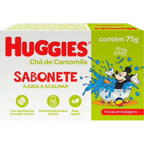 SABONETE BARRA HUGGIES CAMOMILA 75GR