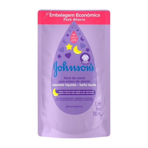 REFIL SABONETE LIQ. BABY JOHNSONS HORA DO SONO 180ML