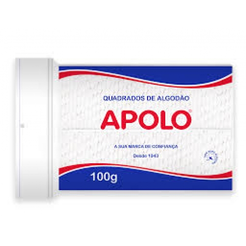 QUADRADOS DE ALGODÃO APOLO 100 GR