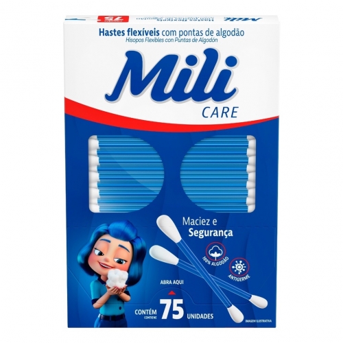 HASTES FLEXIVEIS MILI CARE 75UN