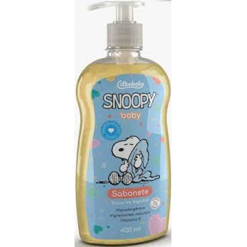 SABONETE LIQUIDO SNOOPY TOQUE DE ALGODÃO 400ML