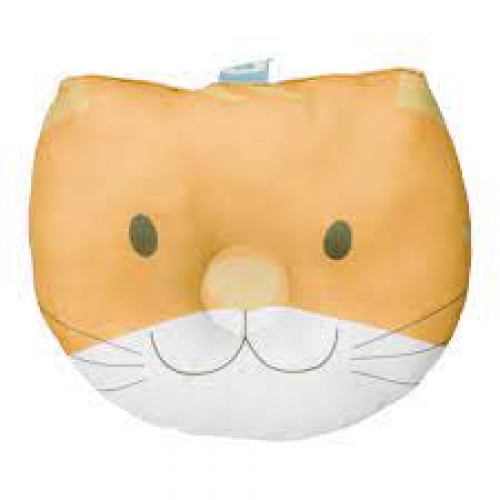 TRAVESSEIRO ANATOMICO PARA BEBE LARANJA GATINHO