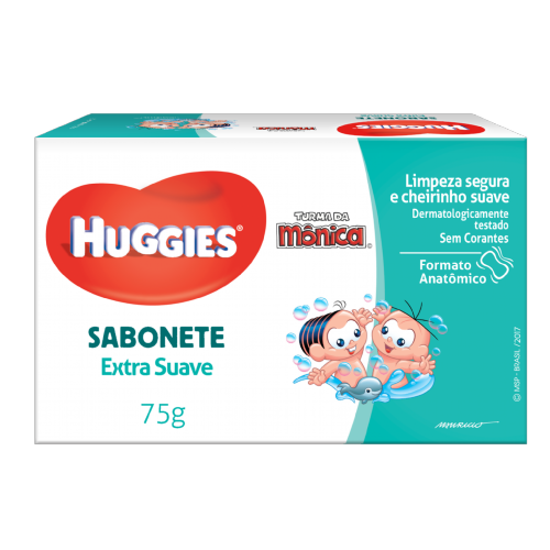 SABONETE BARRA HUGGIES EXTRA SUAVE 75GR