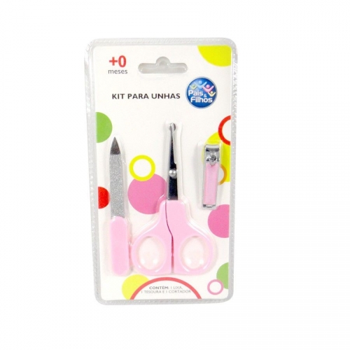 KIT PARA UNHAS ROSA PAIS & FILHOS