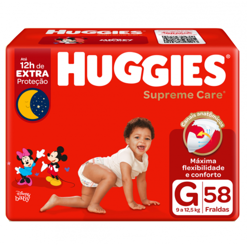 FR HUGGIES SUPREME CARE HIPER G 58