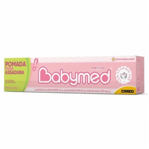 POMADA P/ ASSADURAS BABYMED MENINA 45G