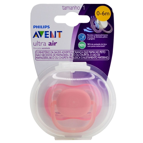 CHUPETA AVENT ULTRA AIR 0 A 6 ROSA