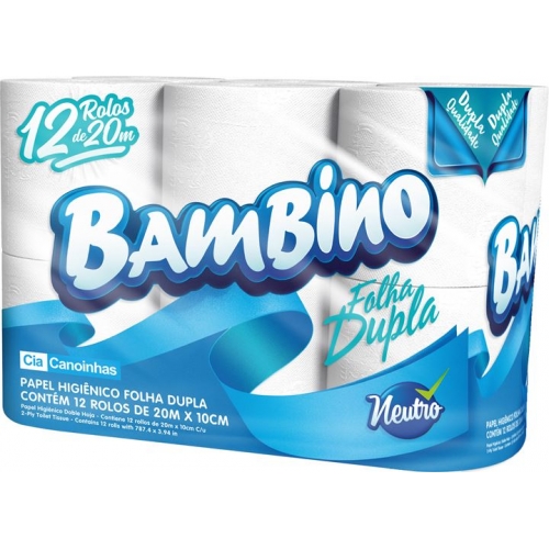 PAPEL HIGIENICO FD BAMBINO 20X10 C/ 12