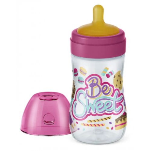 MAMADEIRA SUPER DIVERTIDA LILLO 300ML ROSA