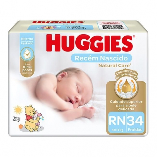 FR HUGGIES NATURAL CARE RN 34