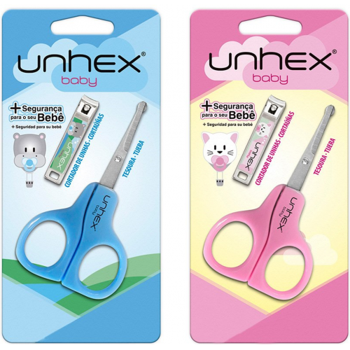 KIT PARA UNHAS AZUL/ROSA UNHEX