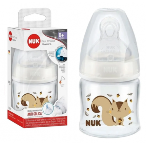 MAMADEIRA NUK ANTICOLICA NEWBORN 90ML BRANCA