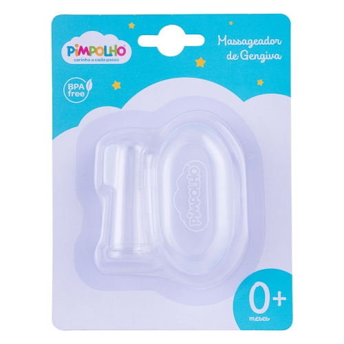 MASSAGEADOR DE GENGIVA PIMPOLHO TRANSPARENTE