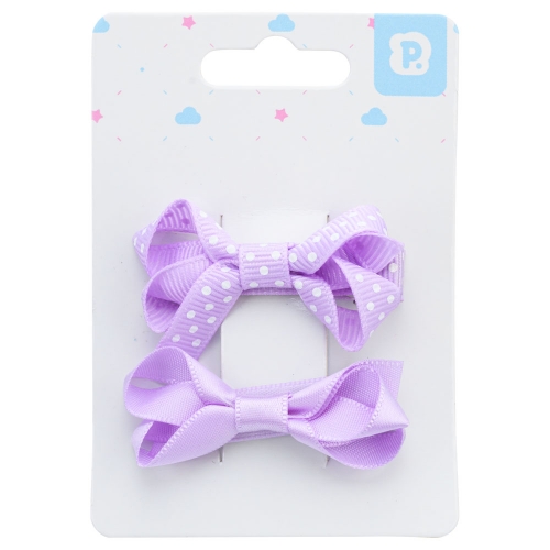 LACO DE CABELO INFANTIL DUPLO BABY FEM PIMPOLHO LILAS/POA