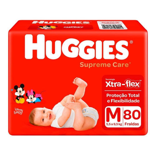 FR HUGGIES SUPREME CARE HIPER M 80