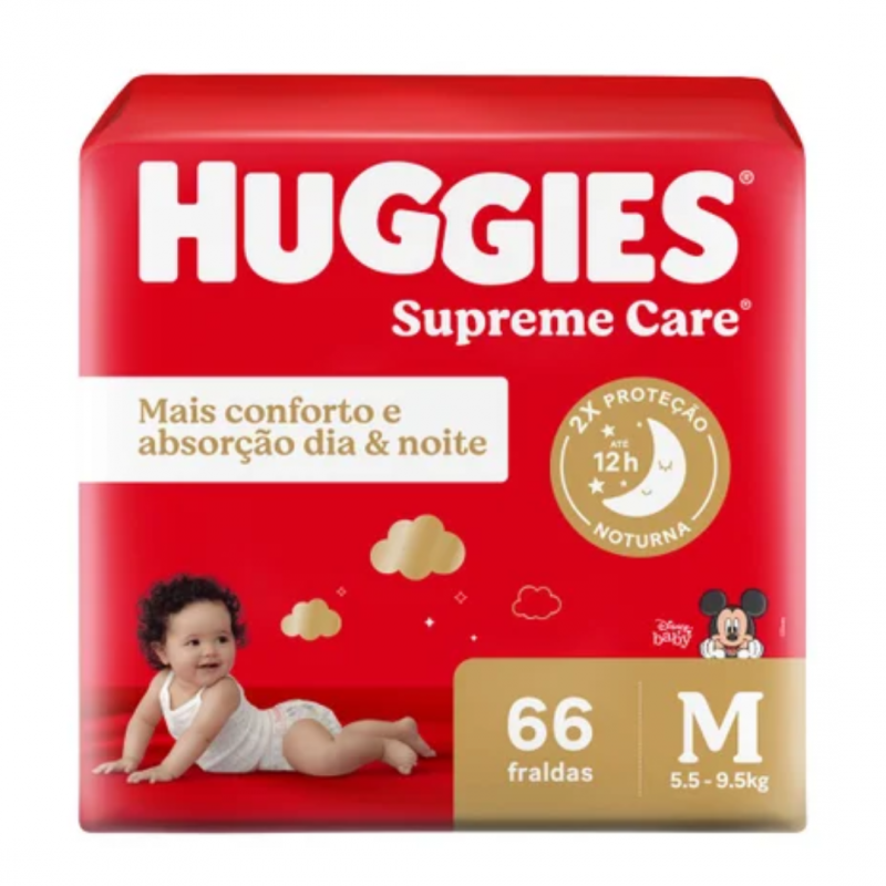 FC HUGGIES SUP. CARE HIPER M 66