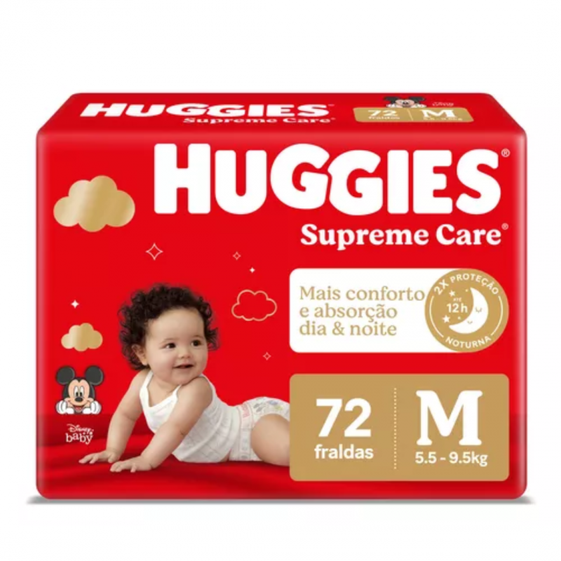 FC HUGGIES SUP. CARE HIPER M 72