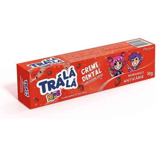 GEL DENTAL KIDS TRALALA MORANGO 50G