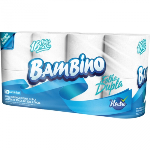 PAPEL HIGIENICO FD BAMBINO 20X10 C/ 16